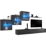 Wohnzimmermöbel-set Switch Xx Design, In Glänzendem Grau.