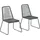 vidaXL Gartenstuhl 53,2 x 78,2 x 39 cm schwarz 2 St.