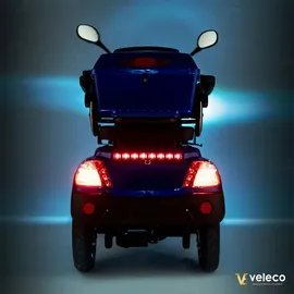 VELECO Faster Elektromobil 4-Rad Seniorenmobil 1000 W blau