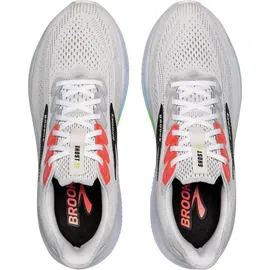 Brooks Ghost 17 Herren White/Pink Clay/Gecko 43