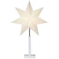 EGLO Tischlampe mit Weihnachtsstern, Dekostern beleuchtet aus Papier mit