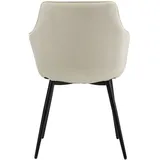 Albatros Esszimmerstühle 2er Set SALO, Beige - Modern und Stilvoll, bequemer Polsterstuhl - Eleganter Küchenstuhl, Stuhl Esszimmer oder Esstisch Stuhl im Retro-Look