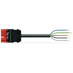 Wago 771-9975/207-201 konfektionierte Anschlussleitung, Eca, Stecker/offenes Ende, rot 7719975207201