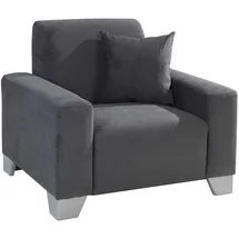 A.Z. Iwaniccy Iwaniccy Sessel Grau - Mikrofaserbezug - Holzfüße