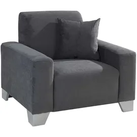 A.Z. Iwaniccy Iwaniccy Sessel Grau - Mikrofaserbezug - Holzfüße