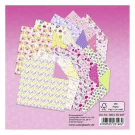 Ludwig Bähr Faltblätter Girls Origami 80 g/qm 15 x 15 cm 120 Blatt