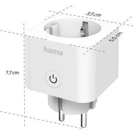 Hama Smart Plug, 3680W, Typ F, Smart-Steckdose (176638)