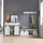 SoBuy Sideboard mit Schiebetüren Schrank Buffet Kommode Weiß - Sideboards, Sideboards