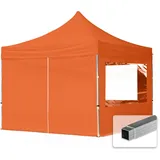 TOOLPORT Faltpavillon Economy 3 x 3 m inkl. 4 Seitenteile orange