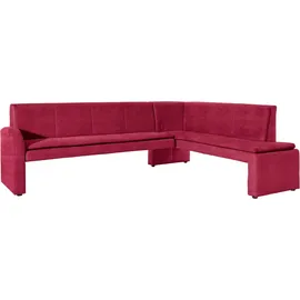 exxpo - sofa fashion Eckbank Cortado, Frei im Raum stellbar, rot Sitzbänke, 63485025-0 B/H/T: 197 cm x 89 cm, x 264 cm
