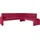 exxpo - sofa fashion Eckbank Cortado, Frei im Raum stellbar, rot Sitzbänke, 63485025-0 B/H/T: 197 cm x 89 cm, x 264 cm