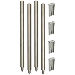 Dehn 107496 Sockelhalterstangenset 4x 16x200mm NIRO für Vierbeinstative SOH 4 200 V2A SOH4200V2A