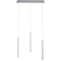 just light. LED-Pendelleuchte Bruno 3-flammig Aluminium 55 x 120 cm