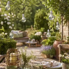 MARELIDA LED Solar Lichterkette 4,5 m Transparent
