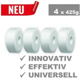 BlueCraft Luftentfeuchter-Nachfüllpack Nachfüller Schlafzimmer Wohnung gegen Schimmel, Entfeuchter Granulat Tabs mit Loch 4x 425g für Raumentfeuchter