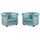 vente-unique Sessel Chesterfield Samt 82 x 72 x 78 cm Hellblau