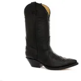 Grinders Arizonas Hoch Unisex Leder Cuban Heel Cowboy Stiefel Schwarz 43 - 43 EU