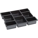 BS SYSTEMS GMBH & CO Kleinteileeinsatz Kunststoff 8 Mulden grau
