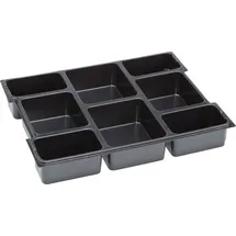 BS SYSTEMS GMBH & CO Kleinteileeinsatz Kunststoff 8 Mulden grau
