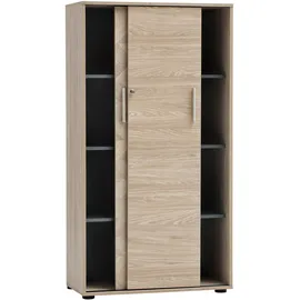 MÖBELPARTNER Arezzo Aktenschrank 80,1 x 38,2 x 150 schwarz