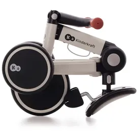 Kinderkraft 4TRIKE Dreirad 3 in 1, Leicht Rutscher, Laufrad, Zusammenklappbar, ergonomische Sattel, ab 12 Monat bis 5 Jahre, Grau, 69