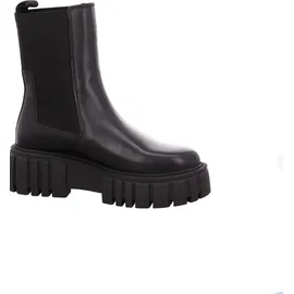 Marc O'Polo Christel Chelsea-Boot aus Rindleder mit profilierter Bulky-Sohle - schwarz, Größe 40 EU