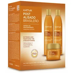 Glättende Haarbehandlung Kativa KERATIN EXPRESS 2 Stücke