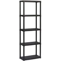 Artplast CD-Regal 60 x 30 x 176 cm Schwarz