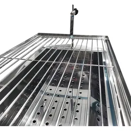 Grillpeter Mangal Edelstahl Astana 2 mm rostfrei Schaschlik Grill Rost verstellbar