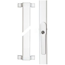 Abus Fenster-Stangenschloss FOS 550 weiß - 1 x FOS550 mit 0,75/1,18m Stangenset