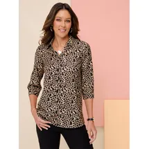 Classic Basics Longbluse camel-schwarz 50