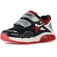 GEOX J SPAZIALE Boy Sneaker, Black/RED, 33 EU Schmal
