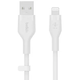 Belkin BoostCharge Flex USB-A Kabel mit Lightning Connector 2 m, Weiß