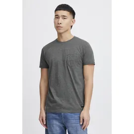 !Solid Rundhalsshirt SOLID "Rundhalsshirt SDBob", Herren, Gr. 3XL, grau (grau mel), Obermaterial: 60% Baumwolle CO. 40% Polyester PES., Shirts Rundhalsshirt