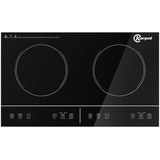 Wolketon Doppel Induktionskochplatte Digitalanzeige Kochplatte 3500W Herdplatte Elektro