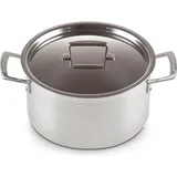Le Creuset 3-ply Fleischtopf 24 cm silber