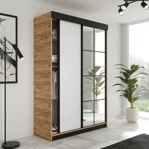 kier furniture Schiebetürenschrank Lamaro 138 x 205 x 59 cm Weiß