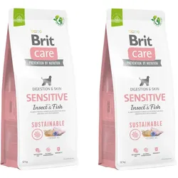 BRIT CARE Sustainable Sensitive Insect & Fish 2x12kg