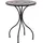 Beliani Gartentisch Ø 60 x 73 cm Schwarz