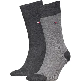 Tommy Hilfiger TH MEN SOCK BIRDSEYE Socken 2er Pack Anthrazit 39-42