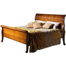 JVmoebel Bett braun Schlafzimmer Holzmöbel Textil Design Hotel Betten Art déco Stil Neu