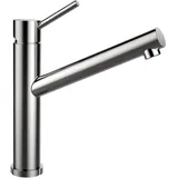 Schock ALTOS W Edelstahl massiv, Hochdruck Vorfenster-Armatur HD Flüsterperlator 120°