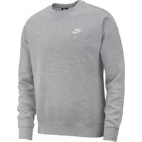 Nike Sportswear Club Fleece Crew Sweatshirt Herren 063 - dk grey heather/white XL/T