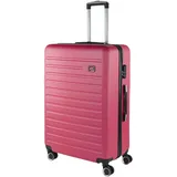 SKPAT - Koffer Groß, Koffer Mittelgroß, Hartschalenkoffer M - Robuster Hartschalenkoffer & Koffer & Trolleys mit 4 Rollen, ideal als Reisekoffer für Jede Reise, Fuchsia