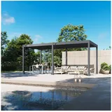Weide Classic Pergola 3 x 6 m inkl. 4 Seitenteile Anthrazit