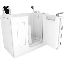 AcquaVapore Sitzwanne Badewanne mit Tür 68 x 110 x 114 cm (S08WP-C-R)