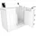 AcquaVapore Sitzwanne Badewanne mit Tür 68 x 110 x 114 cm (S08WP-C-R)
