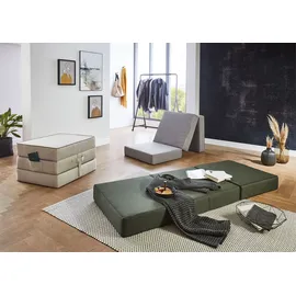 Atlantic Home Collection Sessel Larry 75 x 45 x 65 cm Grün mit Gästebettfunktion
