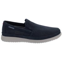 Mephisto Mephisto Tiago Slipper, Sportbuck 1945, perforiertes Nubukleder, Navy, Slipper blau 42 EU