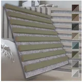 marbet design Wandpaneel, (Akustikpaneele Akustikquadrate 40x40cm Wandverkleidung Holz - (1 Paneel, grau - Olive) Lamellenverkleidung Holzwand natur)